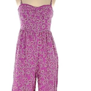 Knox Rose Pink Paisley Midi Romper - Size XL